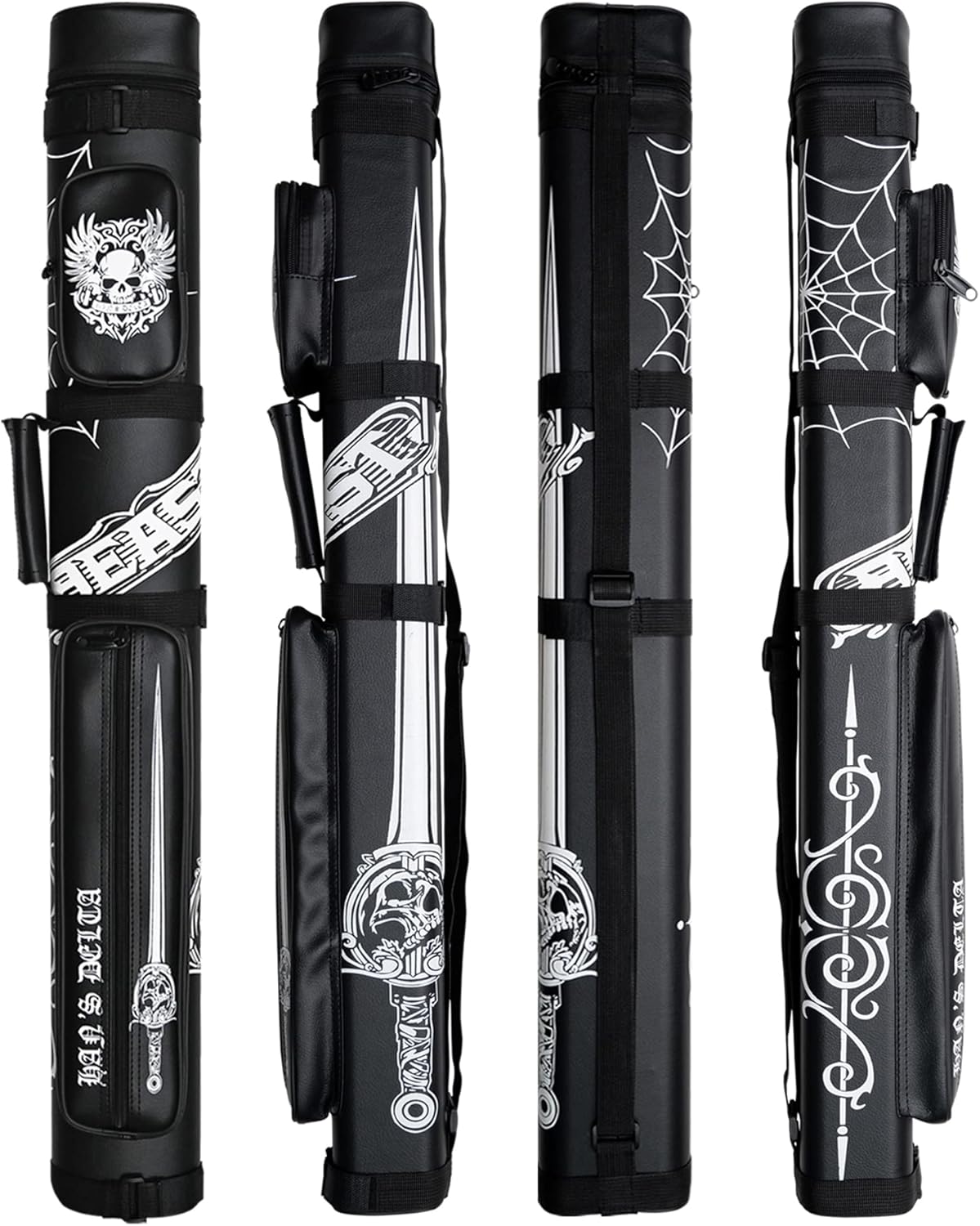 HAN'S DELTA 2x2 Hard Pool Cue Billiard Stick Carrying Case, (Several Colors Available) (Beast Oval)