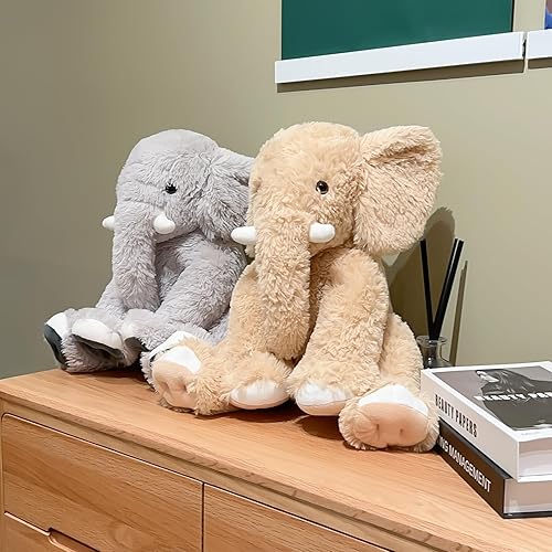 Miniatura 6 de Animales de peluche de elefante grande de 19.2 pulgadas, juguete de peluche de elefante inteligente para niños, niñas y mujeres, decoración de