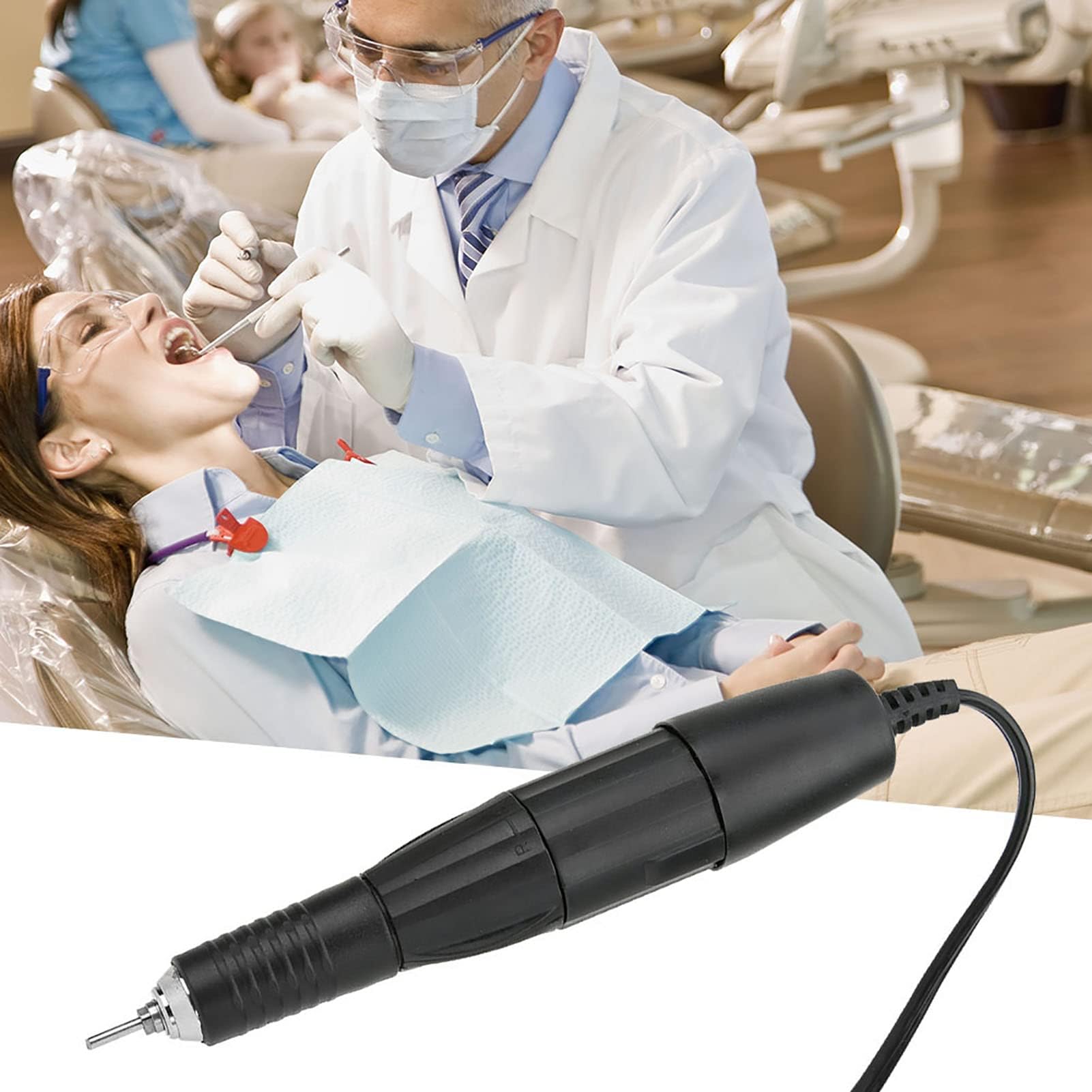 Mango de Taladro de Uñas Eléctrico, 35000 RPM Lima de Uñas Profesional Cortador de Uñas Manicura Pedicura Pieza de Mano para Máquina Pulidora de Uñas para el Cuidado de Las Uñas