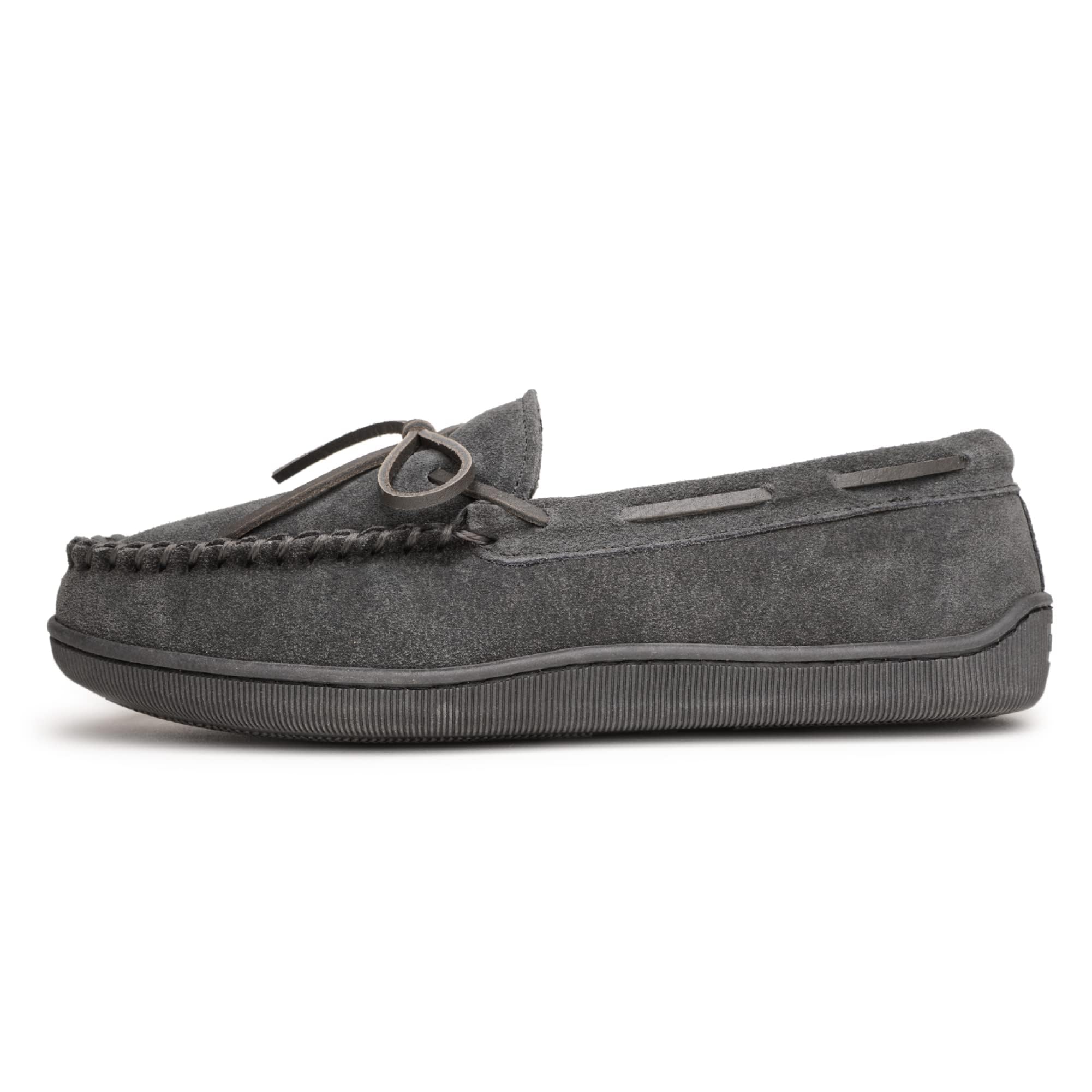 Minnetonka Womens Pile Lined Hardsole Moccasin Slipper