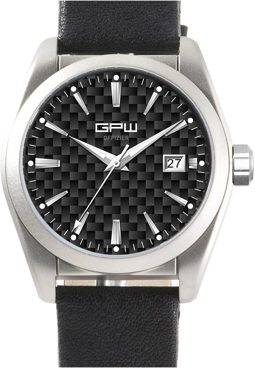 GPW German Military Titanium Fieldwatch Automatic Movement. 200M W/R. Domed Sapphire Crystal.