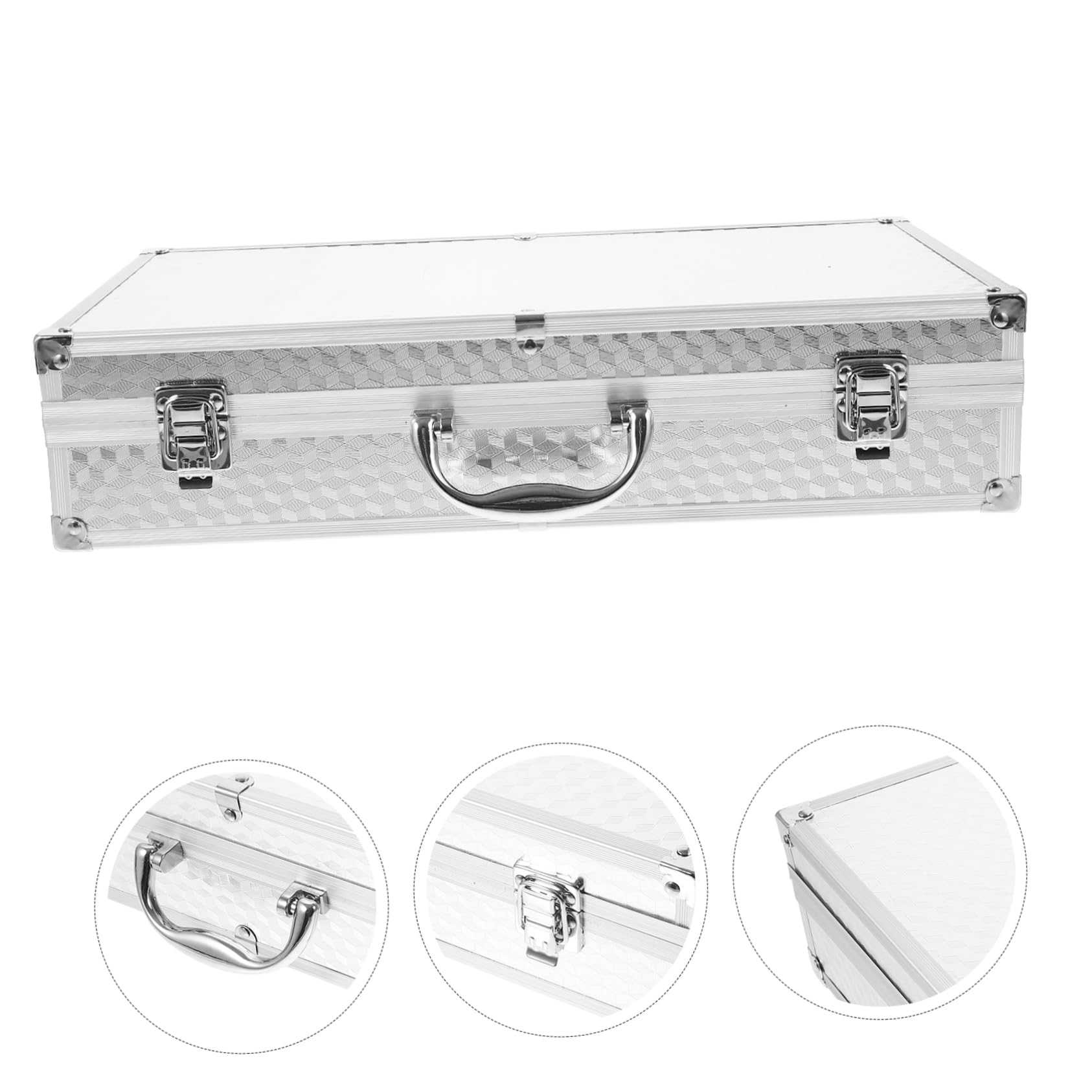 Aluminiowa Skrzynka Mikrofony Bezprzewodowe z Miejscami Twarda Walizka Do Transportu Mikrofonów Stylowy i Funkcjonalny Case Ochronny
