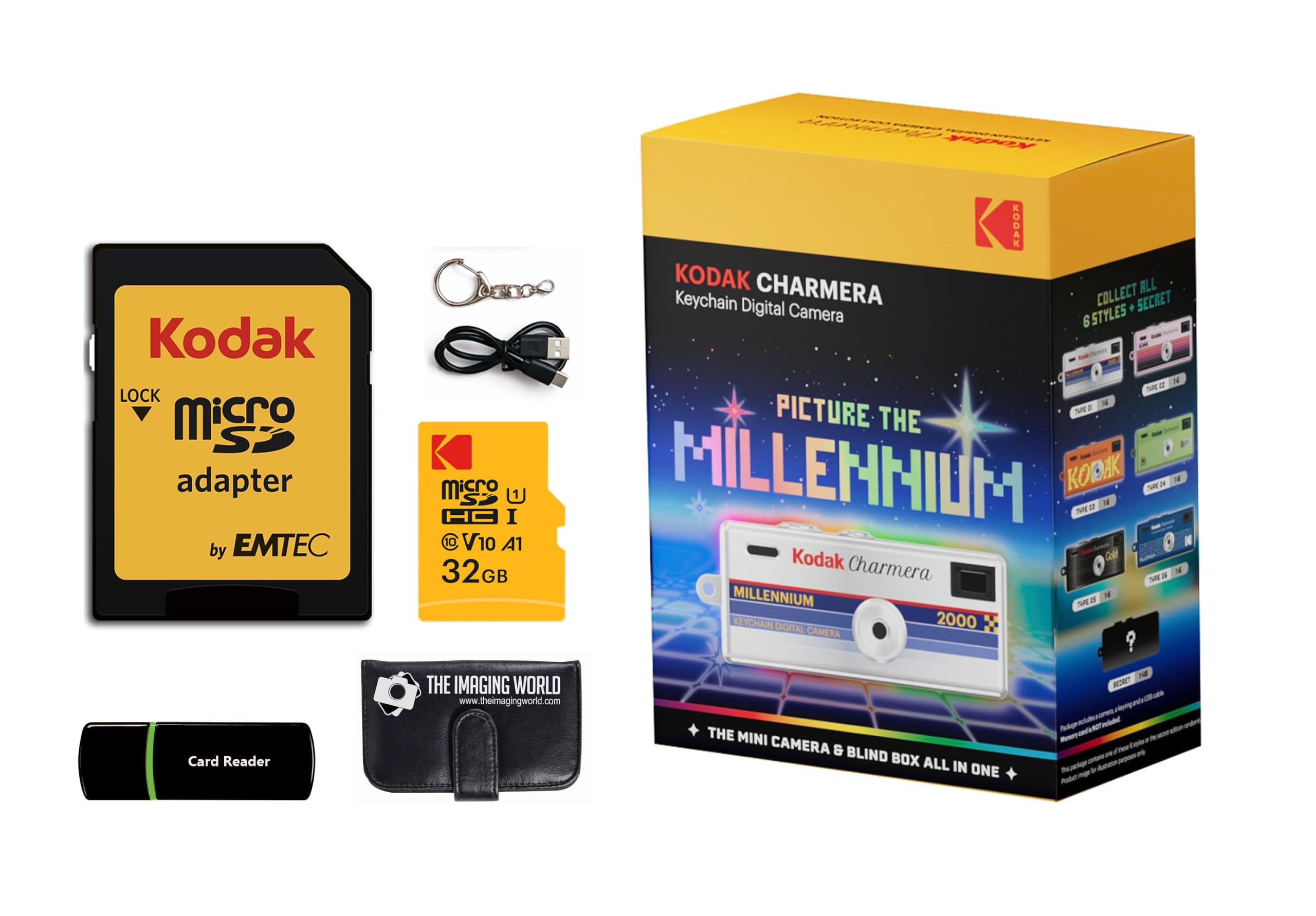 Amazon | Kodak Charmera ミレニアムキーチェーンデジタルカメラ