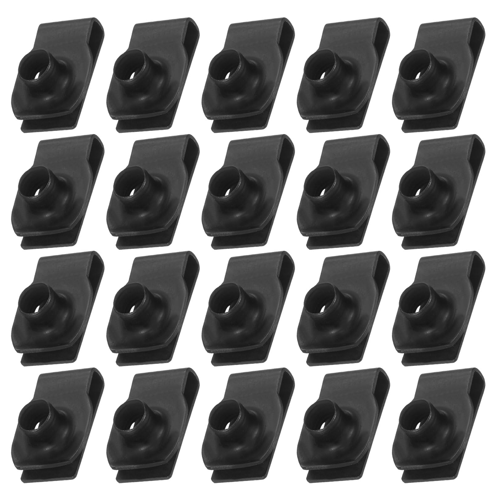 U-Style Clip-On Nuts - 25 Pack M6 Hardware -10