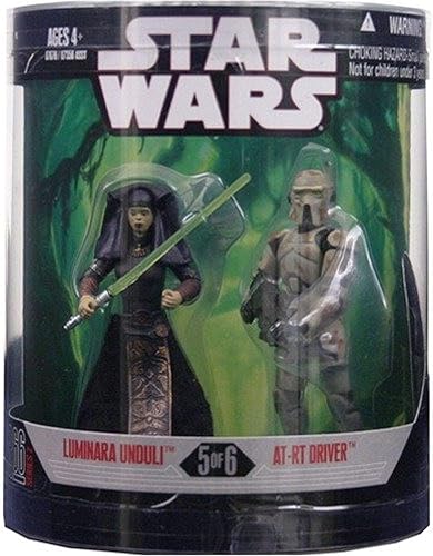 Star Wars Saga 2008 Exclusive Order 66 Figura de acción 2-Pack Luminara Unduli  AT-RT Driver