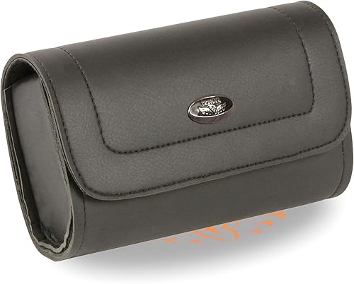 Milwaukee Leather SH63203 - Bolsa pequeña para parabrisas de motocicleta, color negro, talla única