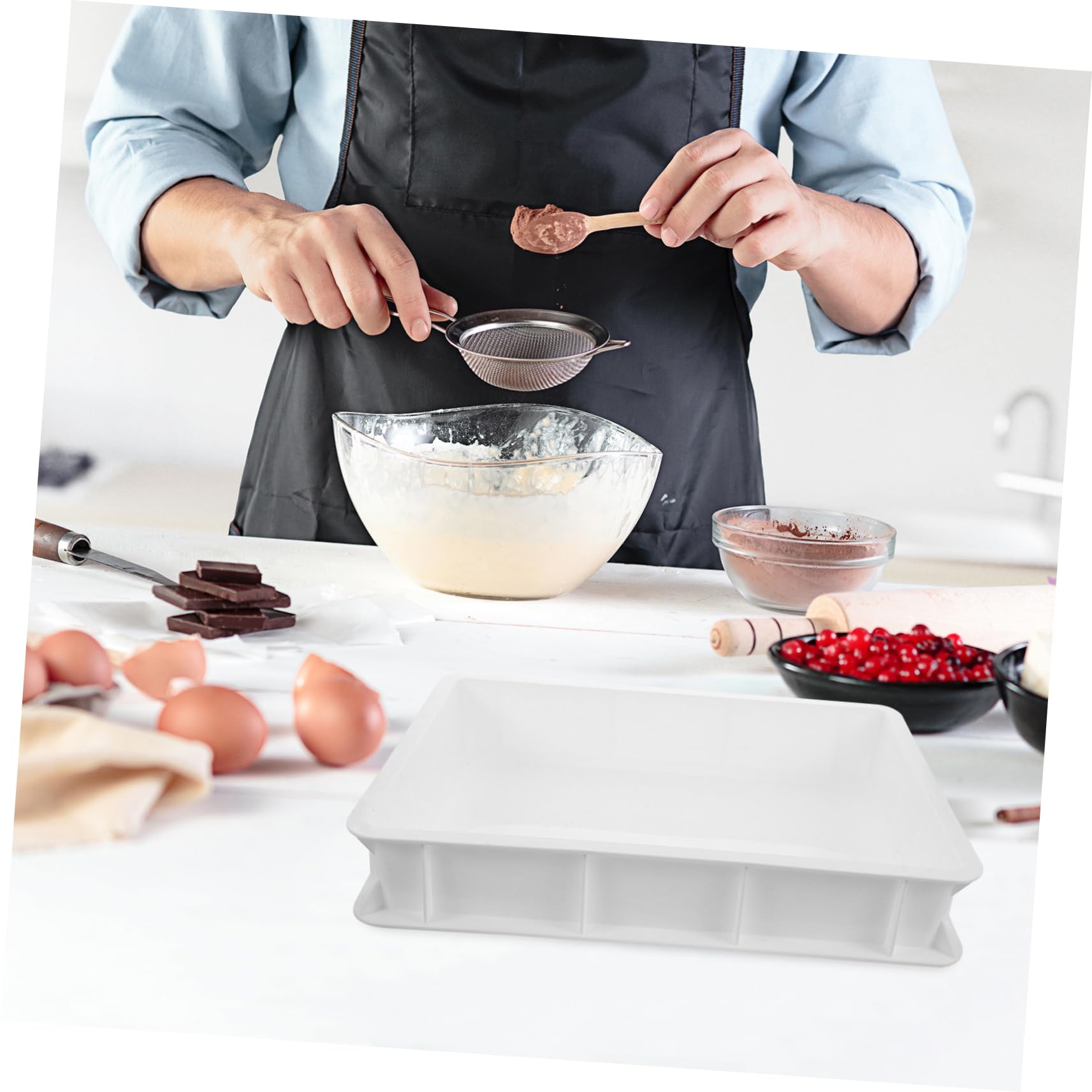 Contenitore Protezione Impasto Pizza Impilabile Plastico senza Coperchio