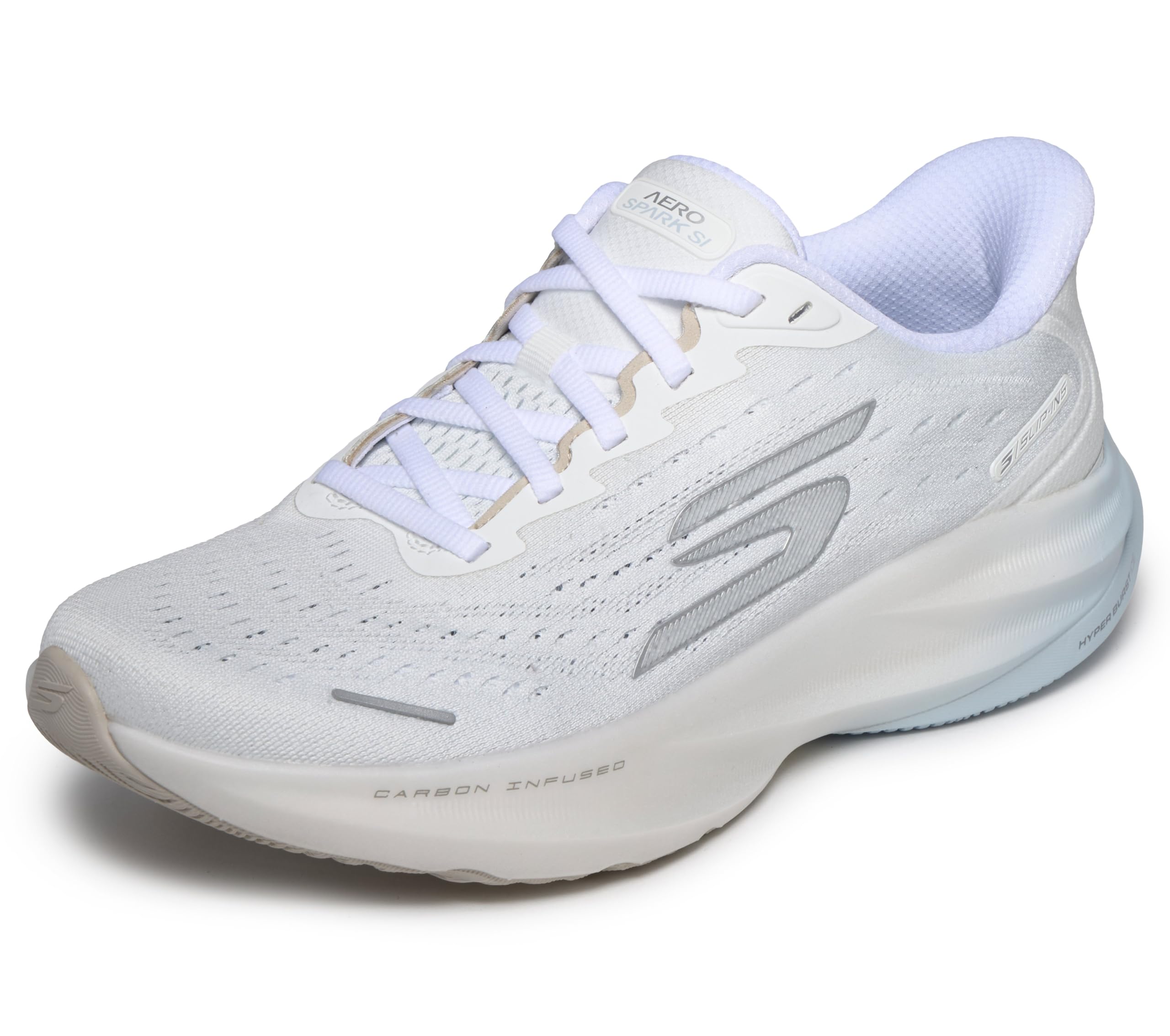 Skechers Women's White Aero Spark Running Shoes in Size 6, Sports Direct