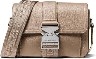 Michael Kors Hudson Aviator Unisex Leather Crossbody Bag - Stylish Everyday Travel Essential