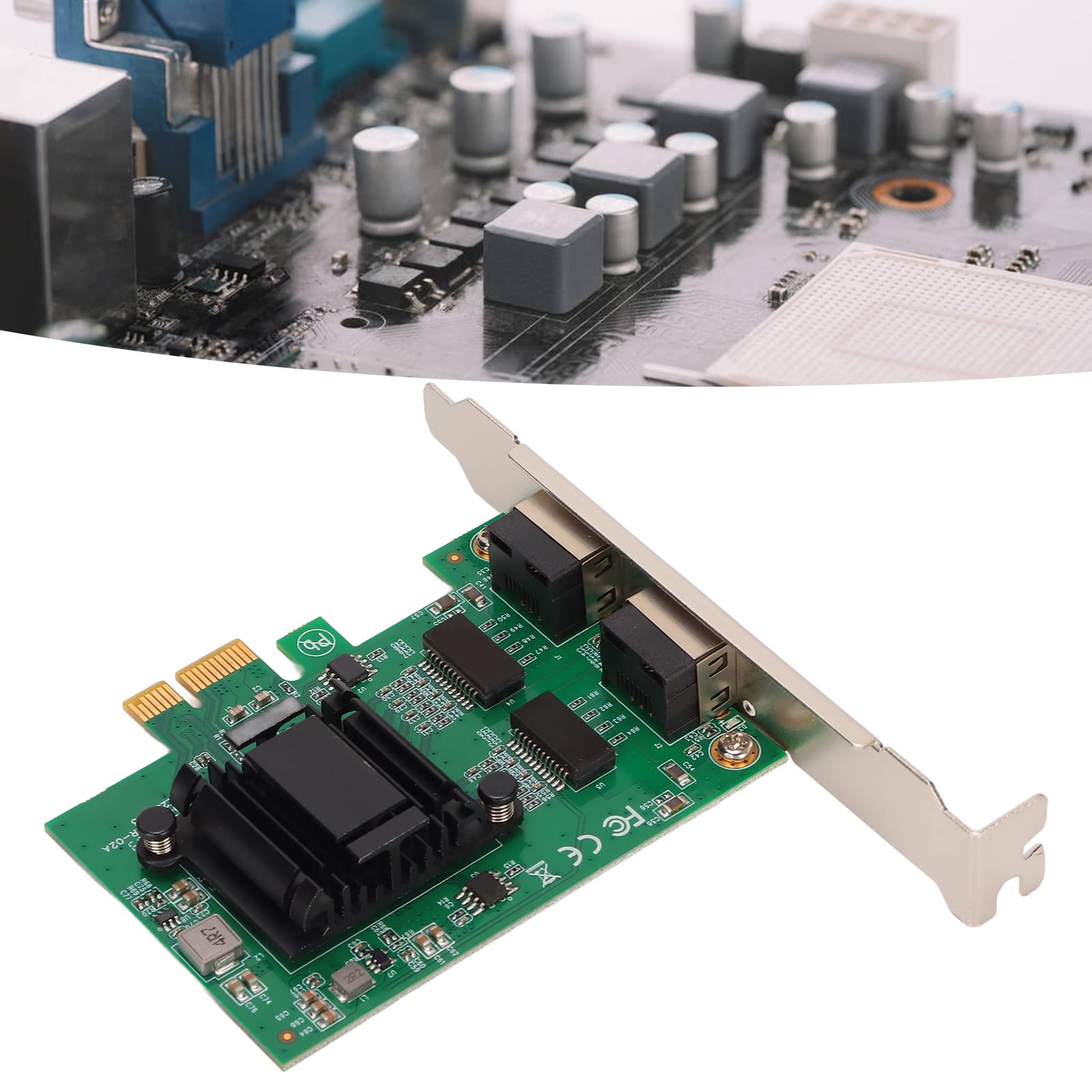 Cocoarm Carte Réseau Ethernet Double Port PCIE, 10/100/1000Mbps