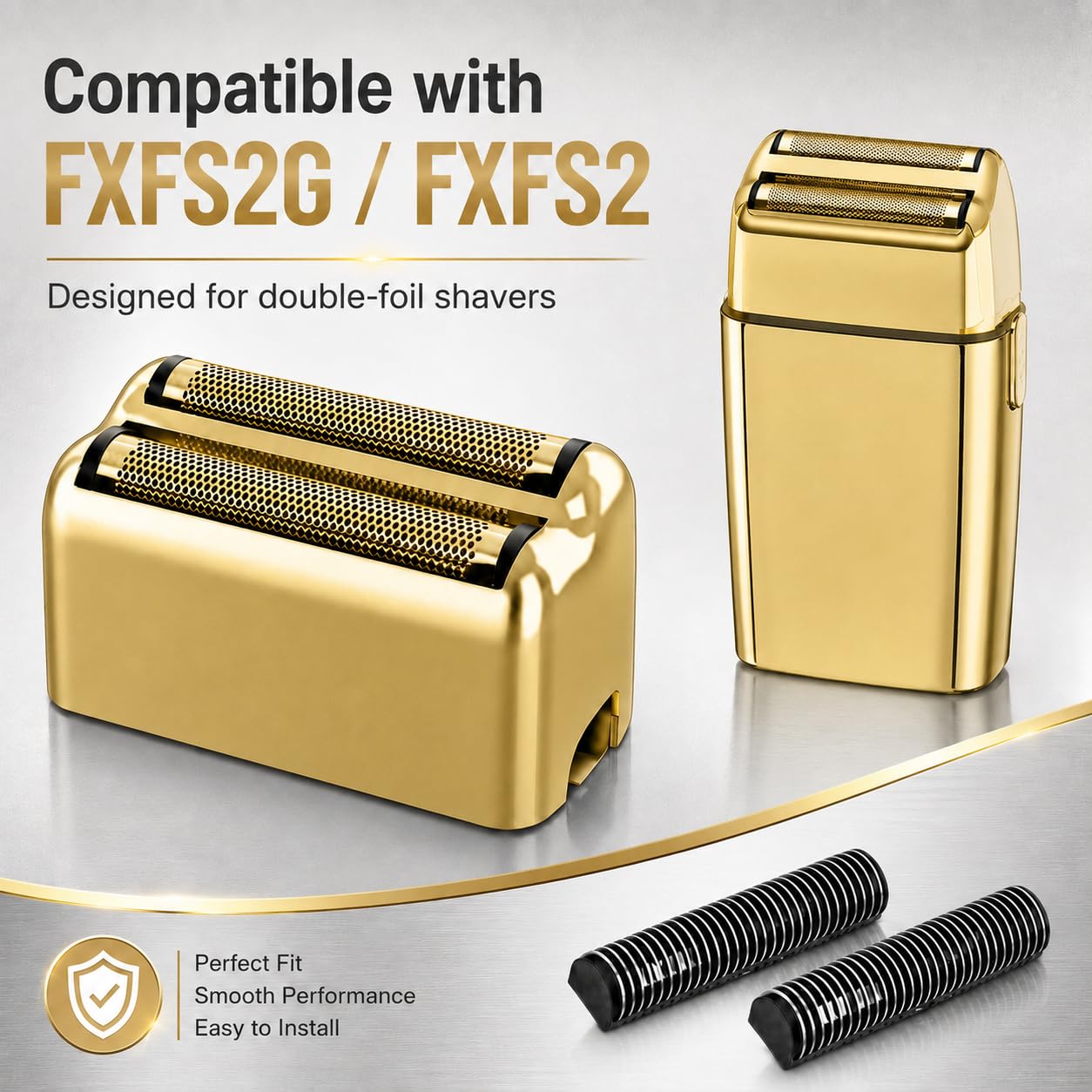 Cabezales de repuesto de lámina y cortadores compatibles con la afeitadora BaBylissPRO FXFS2