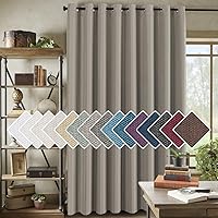 Vista 49 de H.VERSAILTEX Cortina de lino para oscurecer la habitación para dormitorio/sala de estar, cortinas opacas extra anchas de 100 x 84 pulgadas