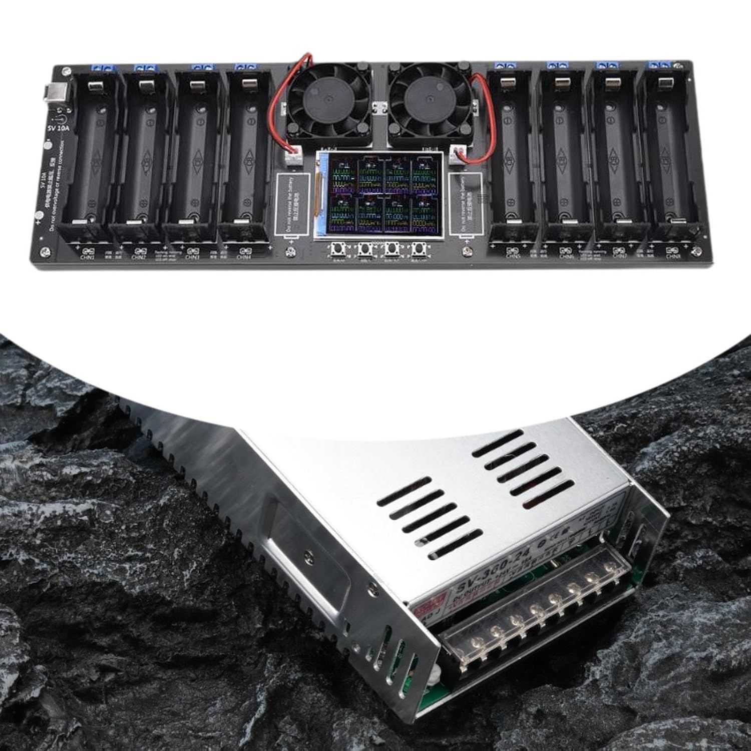 8CH バッテリーテスター 放電容量 エネルギーメーター プロフェッショナルインジケーター KK HOBBY 】 GT POWER ８S  バッテリーキャパシティメーター バッテリーメーター 残量 計測 バランサー ラジコン飛行機 8チャンネルバッテリーテスター、2.4インチカラー、使い  ...