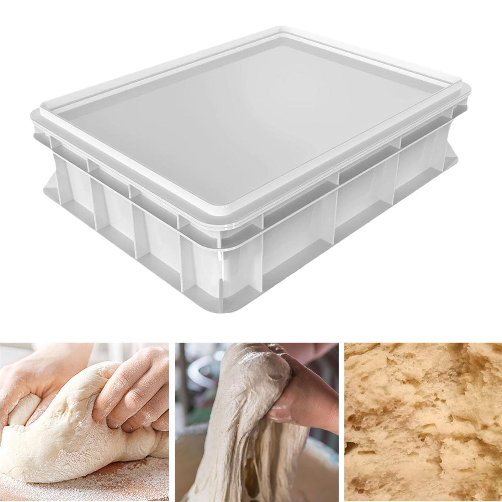 Caja para, Multiusos, para Almacenar Alimentos, Contenedor Apilable, Ideal para Restaurantes, Refrigeradores, Cocina, 60x40x7.5cm