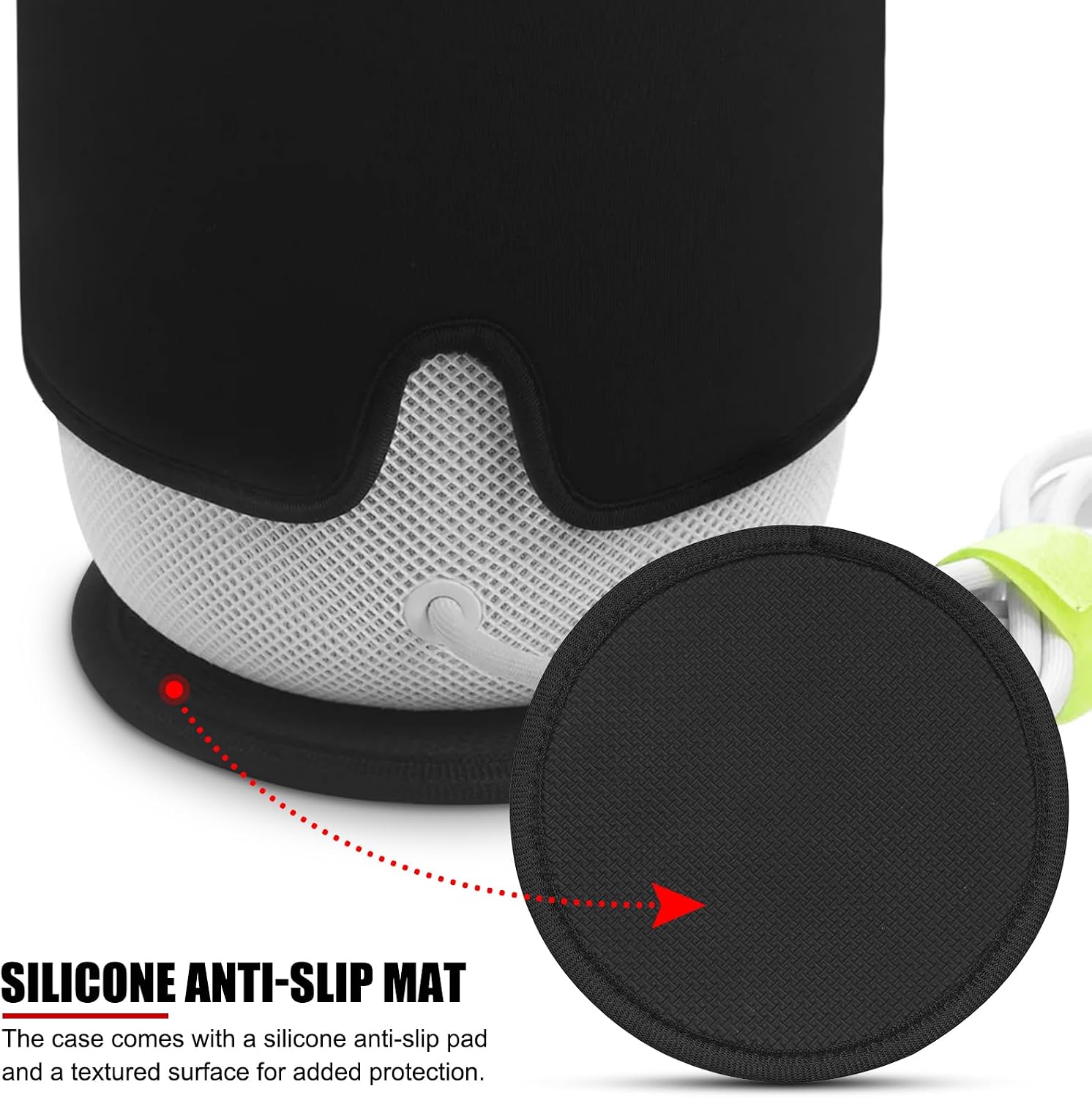 Gavigain Speaker Protective Cover Outdoor Dustproof Waterproof Speaker Cover Case for Homepod Dust Cover Pad Portable Storage Carrying Bag with Prevent Slip Pad