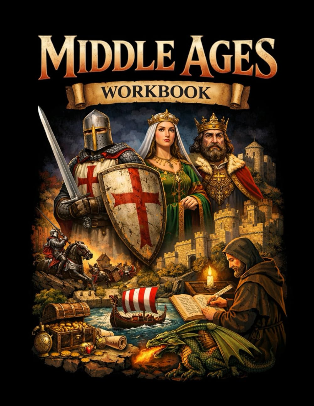 The Middle Ages Workbook: Reading Comprehension & Vocabulary (Reading Comprehension & Vocabulary Workbook)