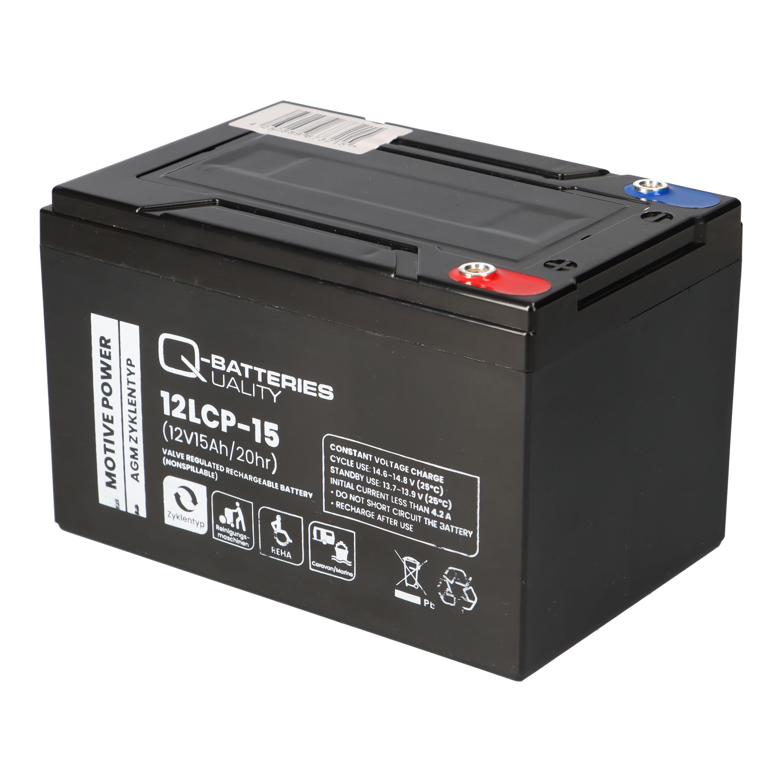 Batería compatible 24 V 15 Ah (2 x 12 V 15 Ah) E-Scooter E-Roller