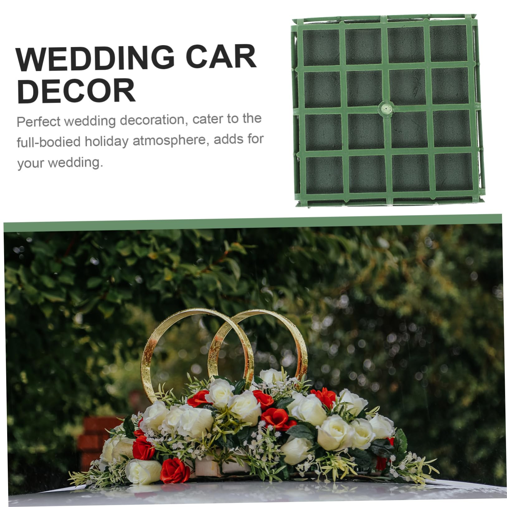 HOMSFOU Brautstraußhalter 3 Stück mit 4 Saugnäpfen Blütensaugerbasis aus Kunststoff für Hochzeitsauto Dekoration und Hochzeitsfeier | Hochzeitsfeier, Hochzeitsauto Dekoration, Passende Basis für Blumenarrangement