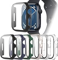 Vista 10 de 6-Pack Fundas Compatibles con Apple Watch 40mm Series SE 3(2025)/SE 2/SE/6/5/4 con Protector de Pantalla de Vidrio Templado, QCKANLJ Ultradelgada