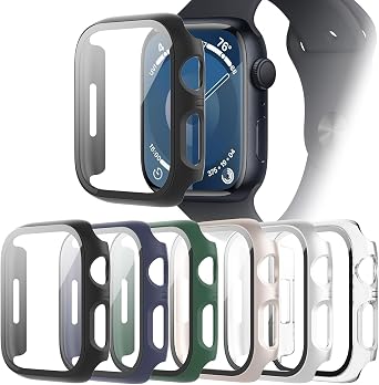 QCKANLJ 6-Pack Case with Screen Protector for Apple Watch Series 11/10 42mm