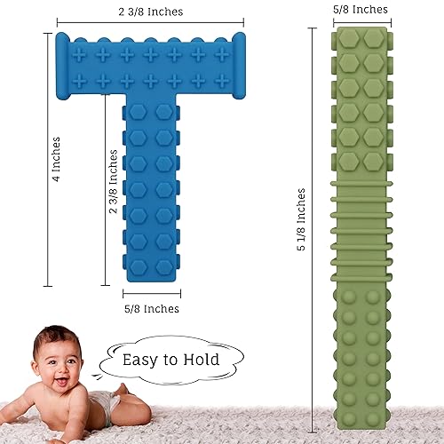 Miniatura 7 de Juguetes masticables sensoriales para niños autistas, paquete de 5 palitos masticables para niños con autismo, TDAH, SPD, masticables con