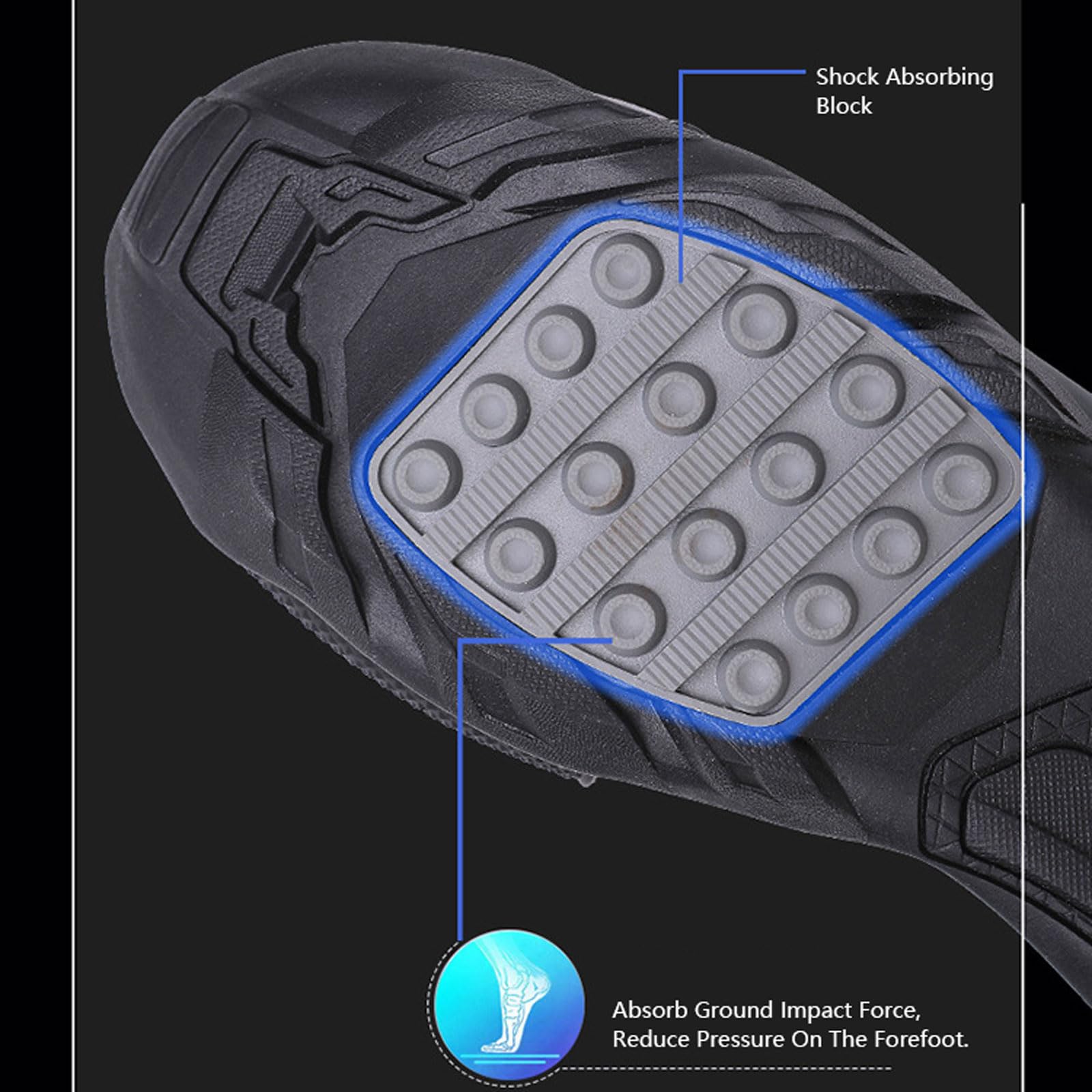 Stivali da Moto Corazzati Stivali Sportivi da Corsa Touring Impermeabili Scarpe Moto Uomo Protezione Comfort Suola Antiscivolo Adulto