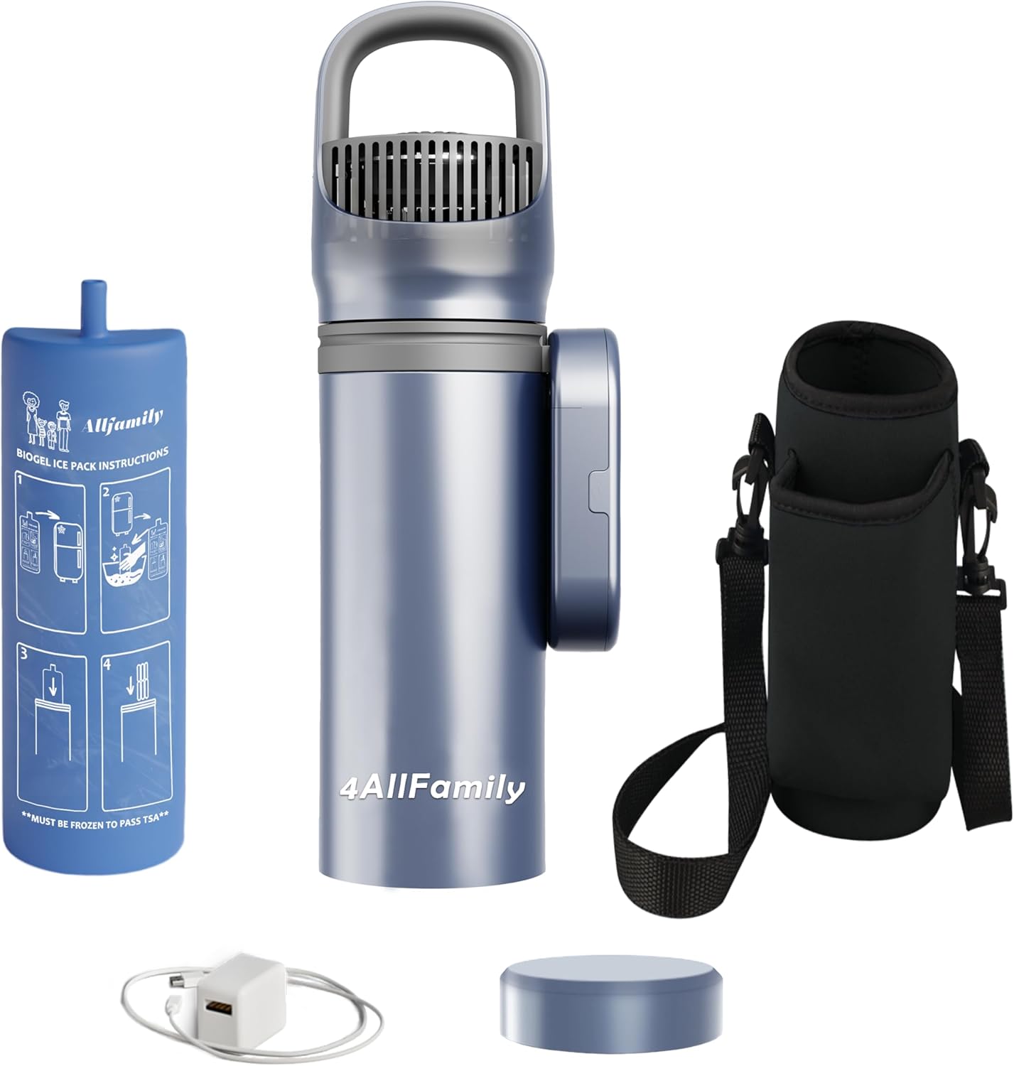 4ALLFAMILY Pioneer Insulin Cooler Travel Case – Medication Travel Cooler for Diabetes Care – Portable Diabetic Supplies