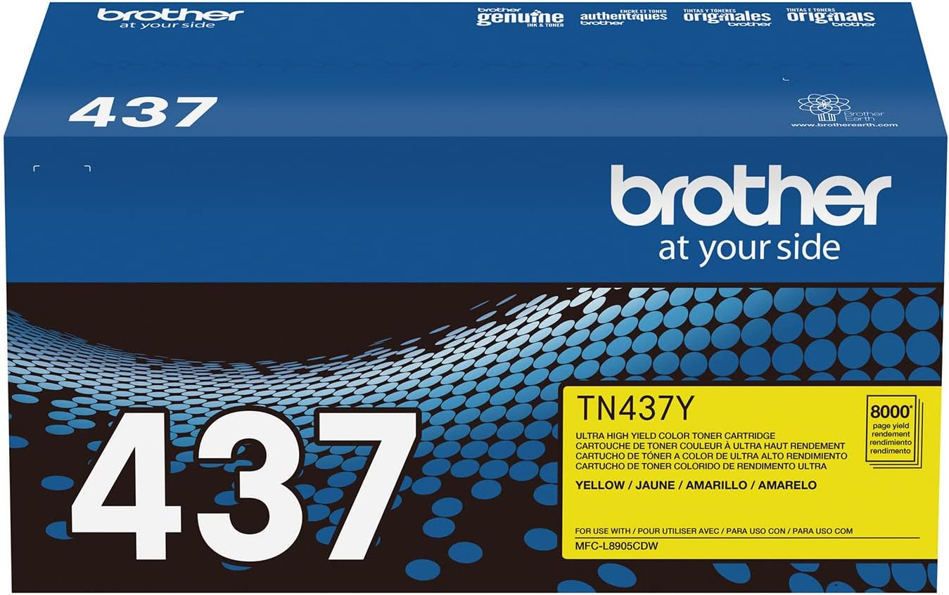 Brother TN437Y Ultra High Yield Yellow Toner Cartridge
