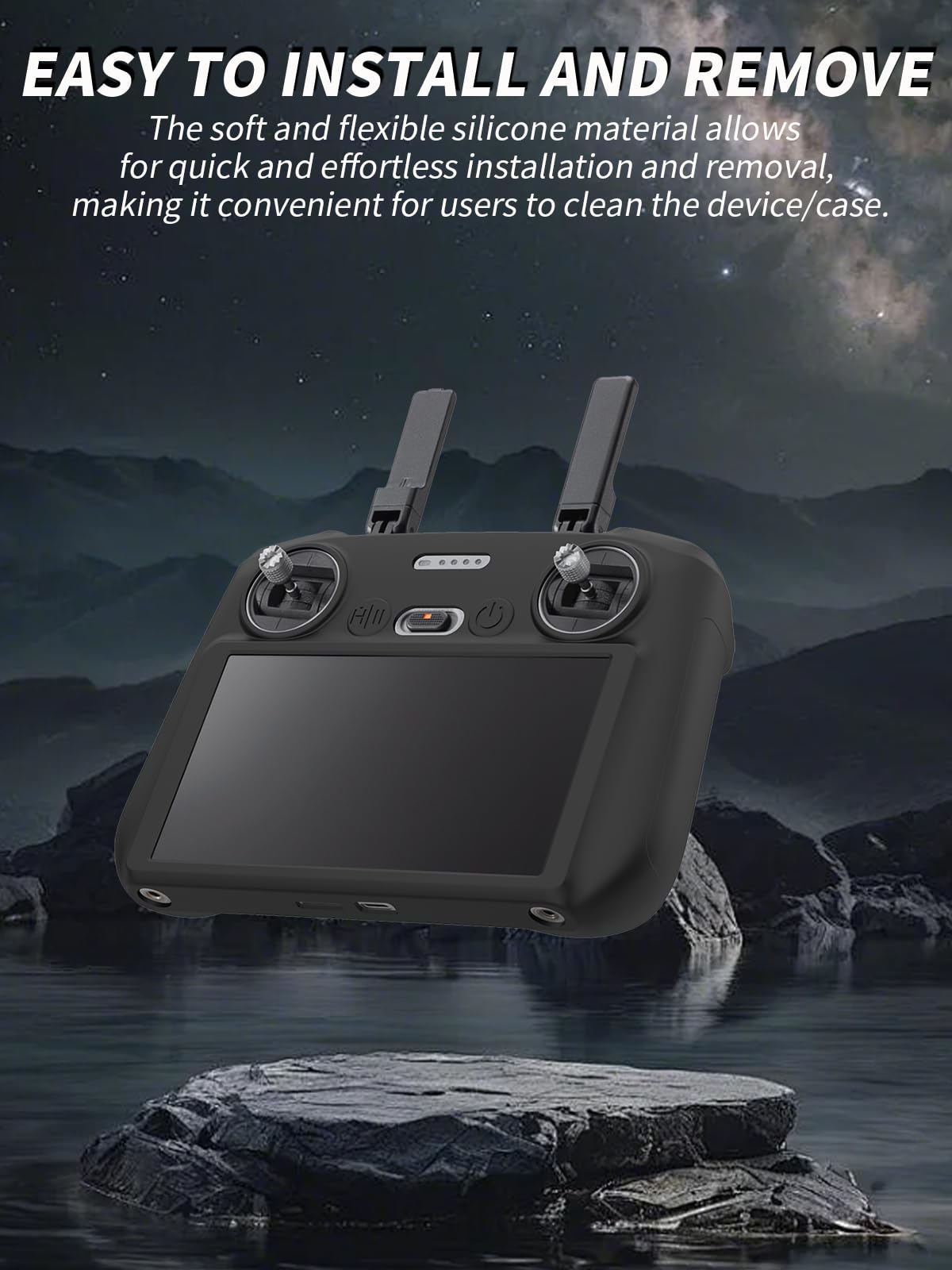 Funda De Silicona Para DJI RC 2 | Protector Resistente A Arañazos Y Polvo | Ajuste Perfecto Y Lavable