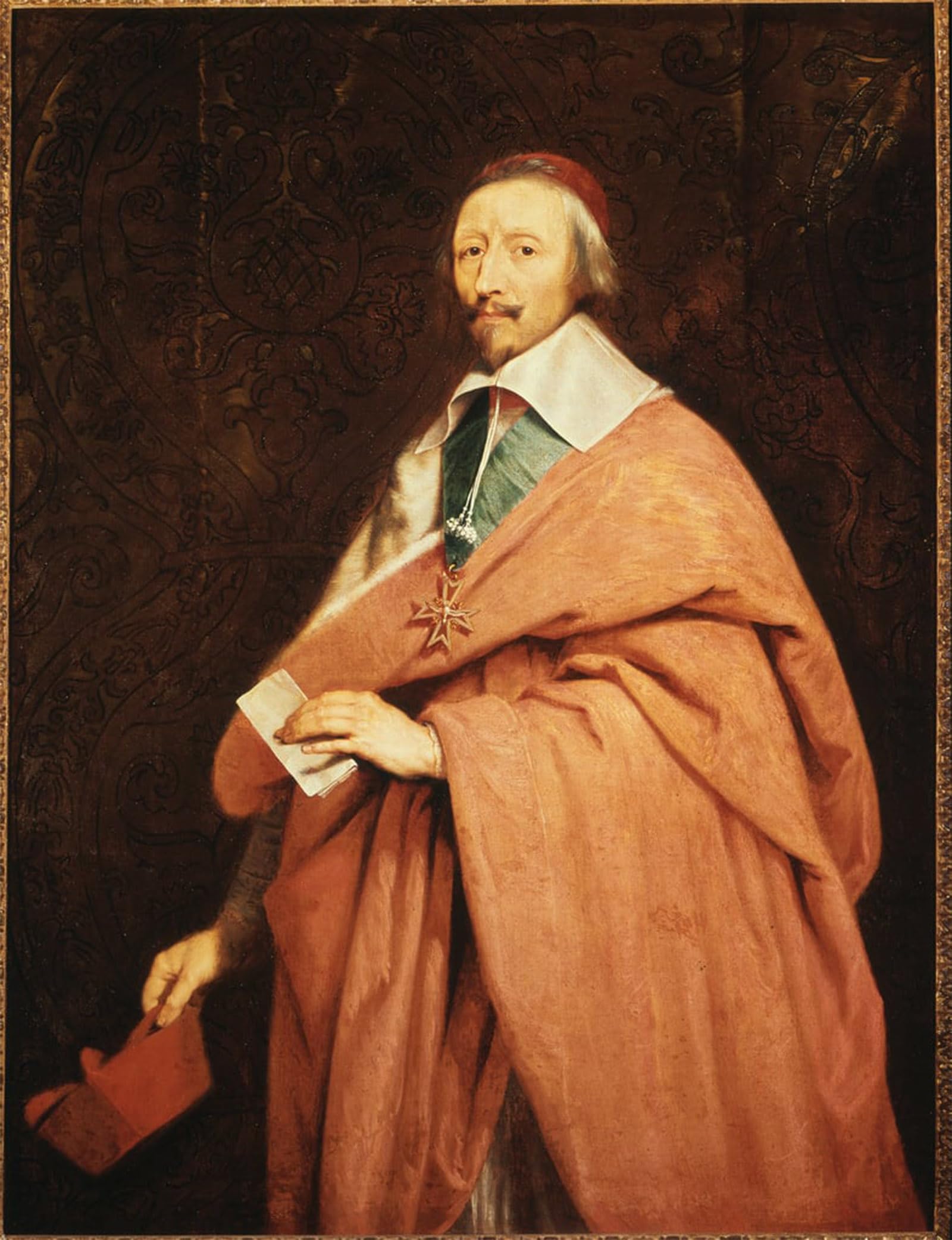 Artxlxxbn No Frame Famous Prints Artwork Pictures Poster Painting Art Portrait Of Richelieu By Philippe De Champaigne Artwork Landscape Pictures For Home Decor 60X90cm