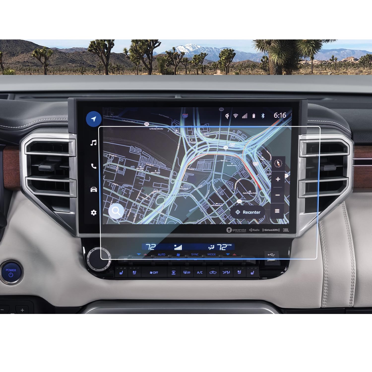 CDEFG Tempered Glass for 2025 2026 2027 Toyota Sequoia Screen Protector, 14 Inch Touchscreen for 2022-2026 2027 Toyota Sequoia Accessories, Screen Cover HD Anti Fingerprints