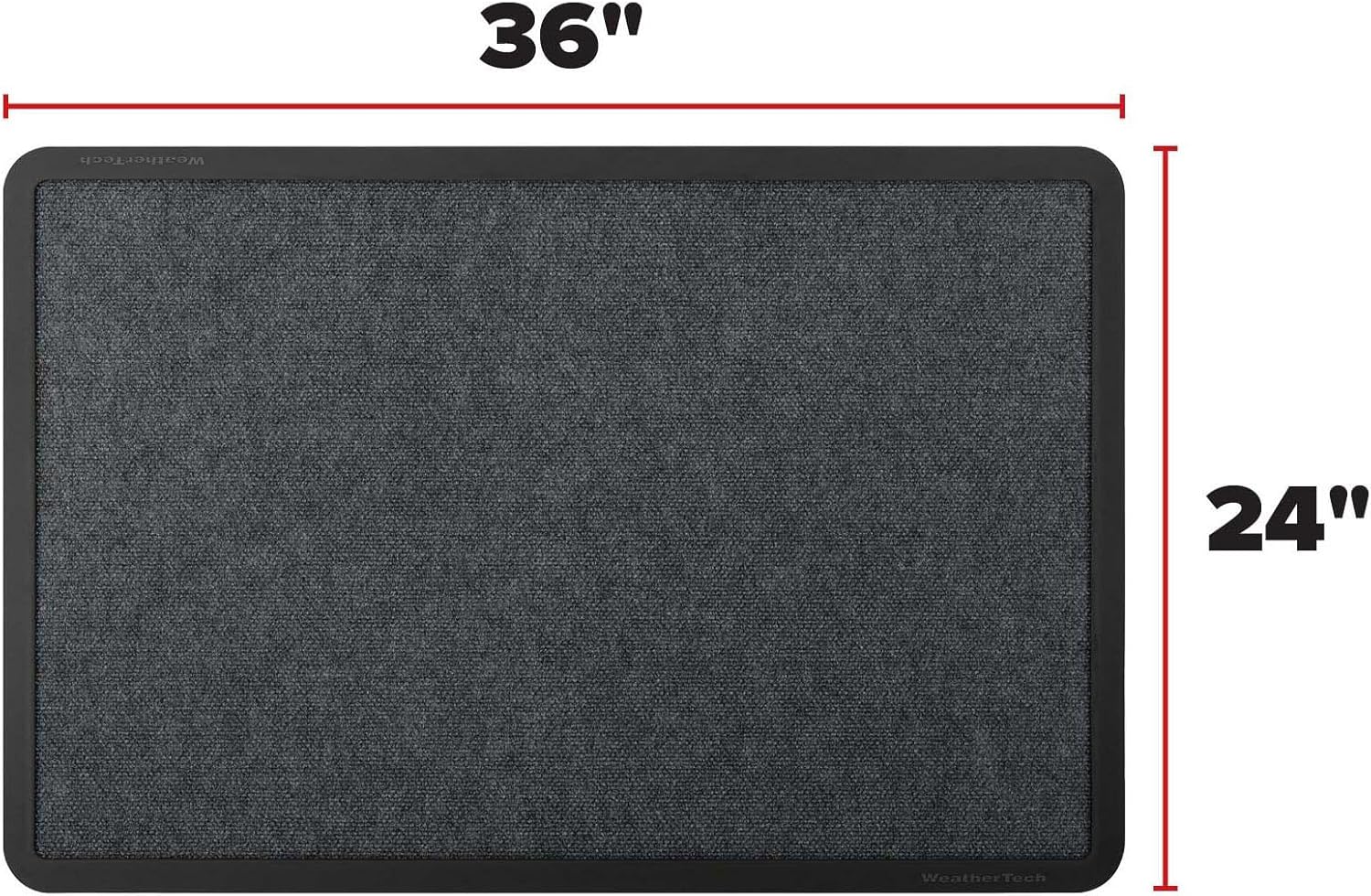 WeatherTech CarpetMat - Indoor entryway Doormat for Home and Business (24" x 36", Charcoal)
