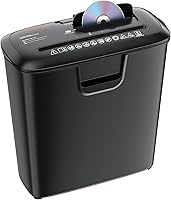 Vista 1 de Bonsaii - Trituradora de papel para uso en casa u oficina, trituradora de 8 hojas con corte de tiras para uso en casa u oficina, máquina trituradora