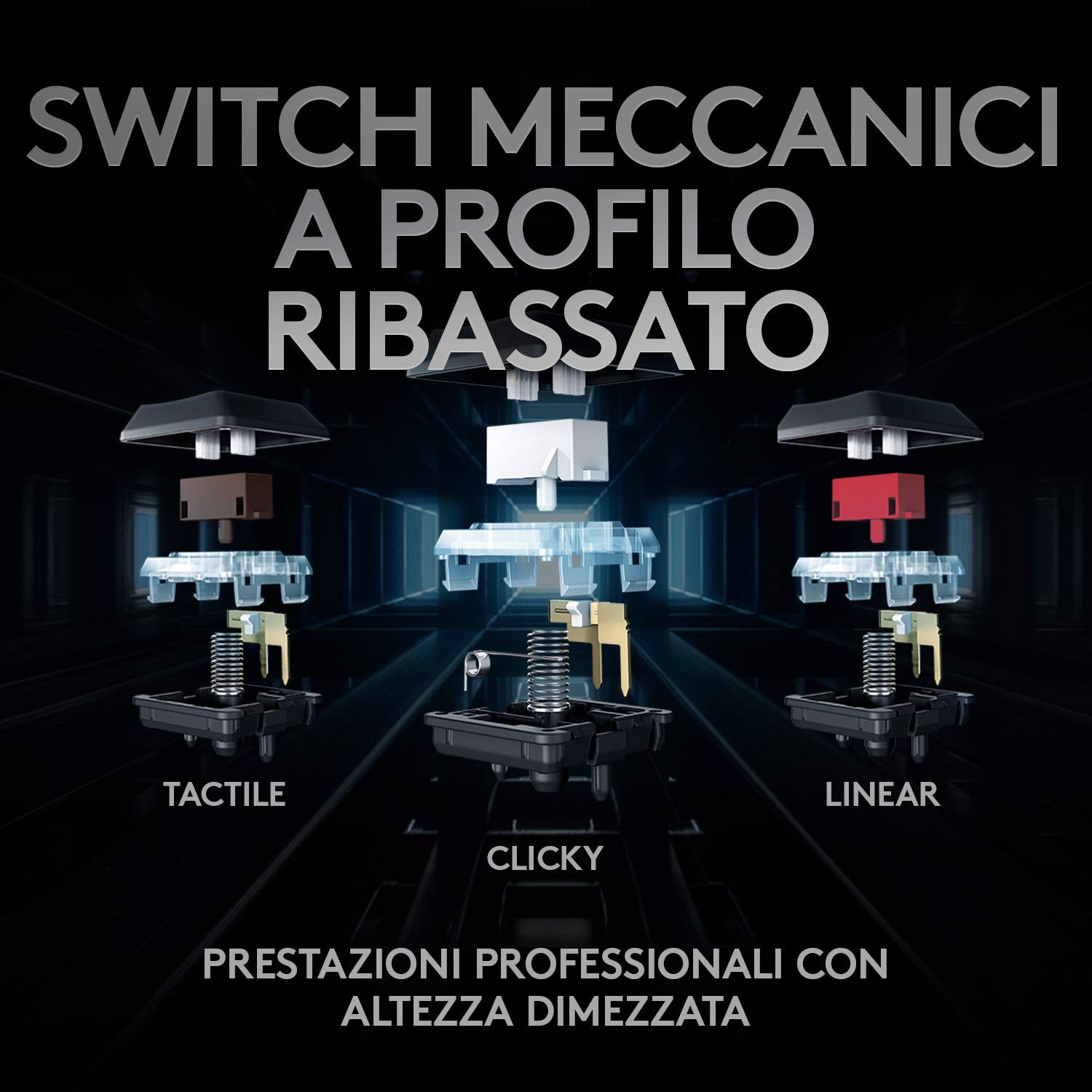 Logitech G915 LIGHTSPEED TKL Tastiera Gaming Wireless Meccanica Tenkeyless | Profilo Ribassato, GL-Tactile Switch, LIGHTSYNC RGB, Design ultrasottile, +40 ore durata batteria, QWERTY US Layout - Bianco