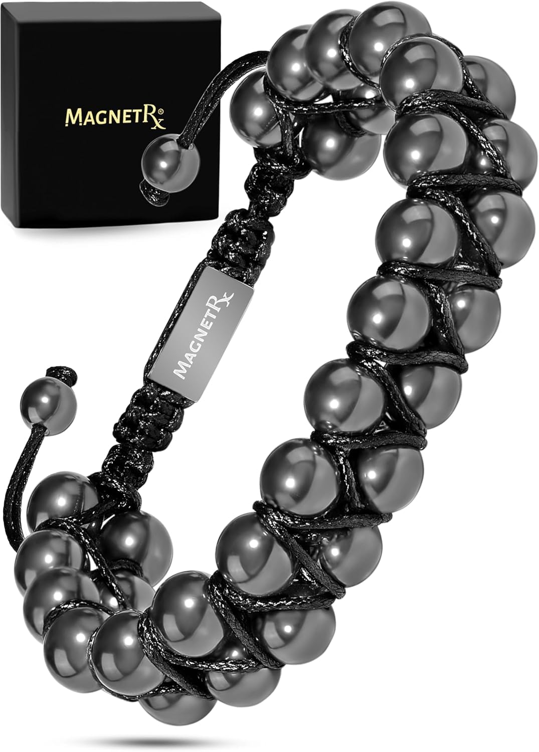 Hematite Magnetic Bracelet - Beaded Magnetic Hematite Bracelets