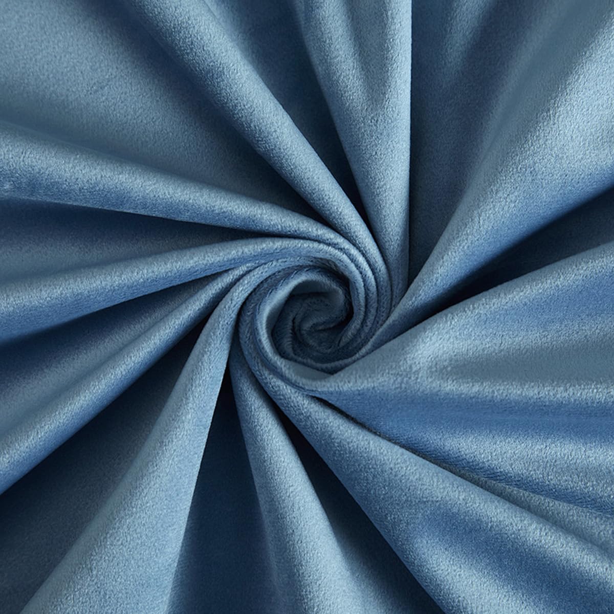 Rideaux en velours 100 % occultants - Bleu foncé - 2 panneaux à isolation thermique - Rideaux doux pour salon - Bloque la lumière et insonorisation - 214 x 259 cm