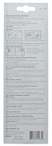 Miniatura 10 de IDEAL Electrical 45-235 - Pelacables de alimentación subterránea, color negro