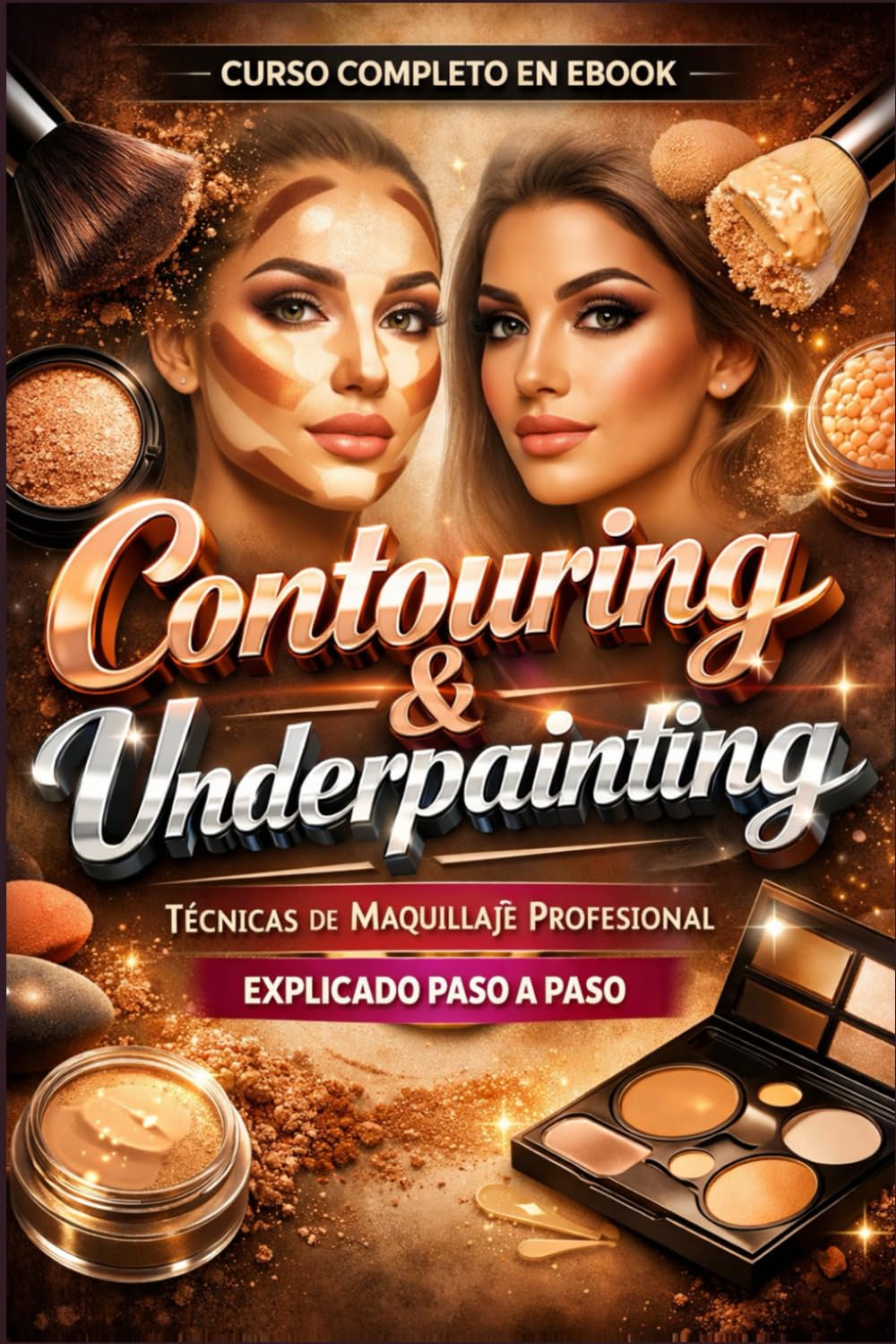 Curso Contouring y Underpainting Técnicas de Maquillaje Profesional Explicado paso a paso: Técnicas de contorno sutil y realce de facciones aprender a dar estructura al al rostro de forma natural