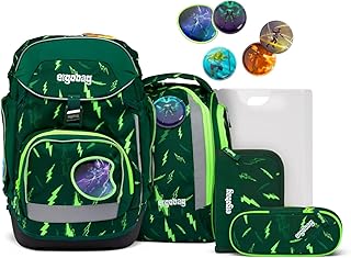 ergobag Ergonomic School Backpack, Flexible 6-Piece Set, 1st Grade Primary School