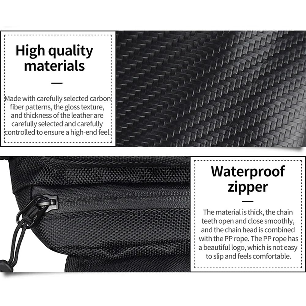 NEWFUN Tankrucksack Motorrad Magnet, Schwarze Oxford-Motorradtasche Mit Touchscreen-Handy-Tasche, Passend für die Meisten Motorräder
