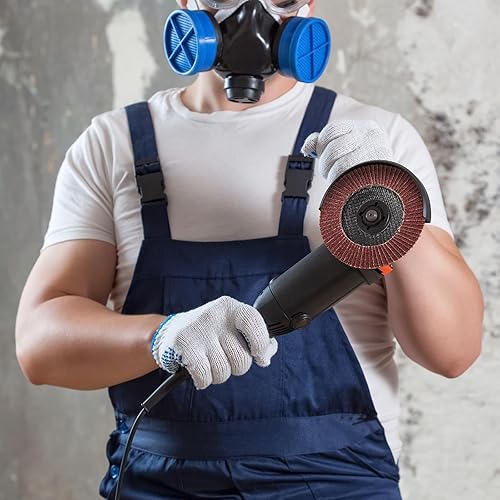 Miniatura 5 de 80 unidades de amoladora angular de grano 40 discos de lijado de 4 12 disco de solapa de 4.5 pulgadas, disco de molienda de disco abrasivos de óxido