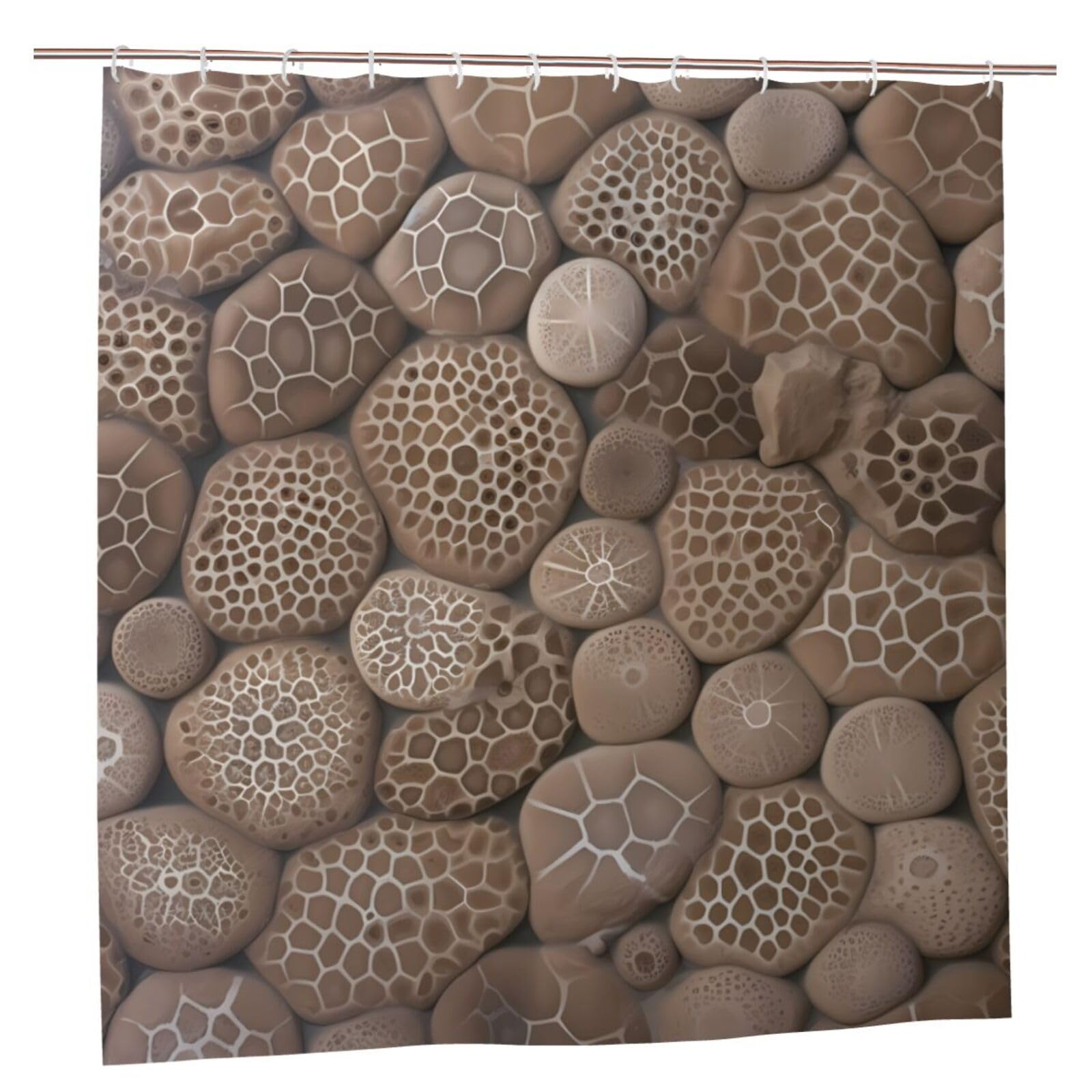 Rideaux de douche 182x182 cm Petoskey pour créer une ambiance spa moderne et propre chez soi