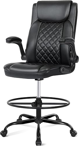 Misolant Silla de oficina alta, silla de dibujo para escritorio de pie, silla de oficina alta altura ajustable, silla de dibujo de oficina grande