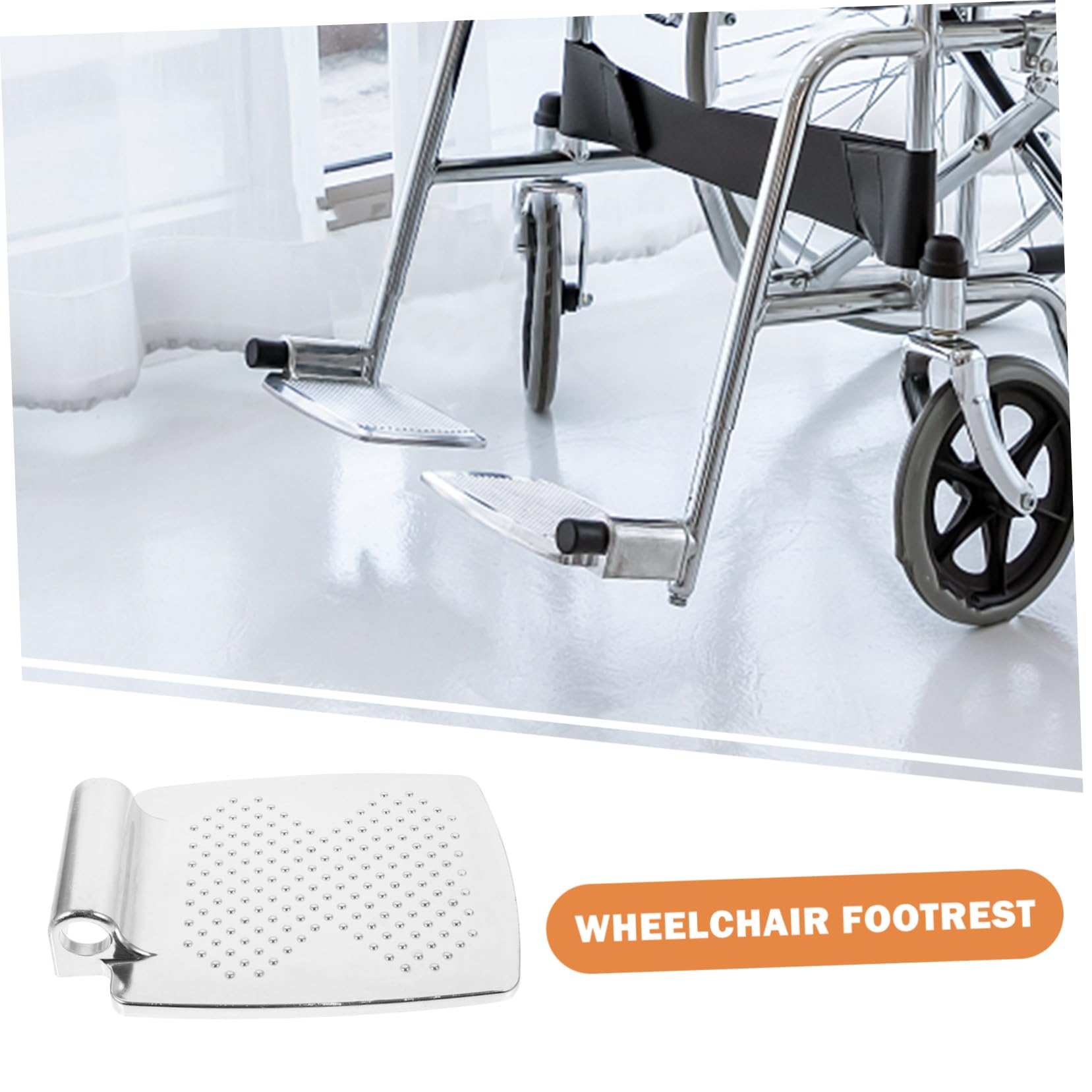 Reposapiés Elevables Aplicables para Silla de Ruedas 2 Piezas, Placa de Aluminio de 7 Pulgadas, Diseño Resistente y Ergonómico, Accesorios para Movilidad y Uso Doméstico, Soporte