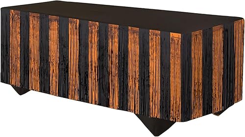 Miniatura 11 de Forum Novelties - Falda de mesa con flecos de oropel, 144 x 29 pulgadas, rojo/plateado/azul rojo/plateado/azul,Azul,Oro,Verde,Multi