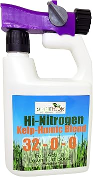 GS Plant Hi-Nitrogen Kelp-Humic Blend 32-0-0 - Promotes Quick Growth and Lush Color, Covers 3,000+ Square Feet