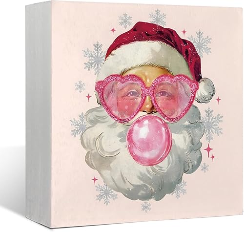 Miniatura 9 de Mtrgdn Letrero de Feliz Navidad, Letrero de Caja de Madera de Mesa de Muñeco de Nieve de Invierno, Letreros de Caja de Madera de Decoración Navideña