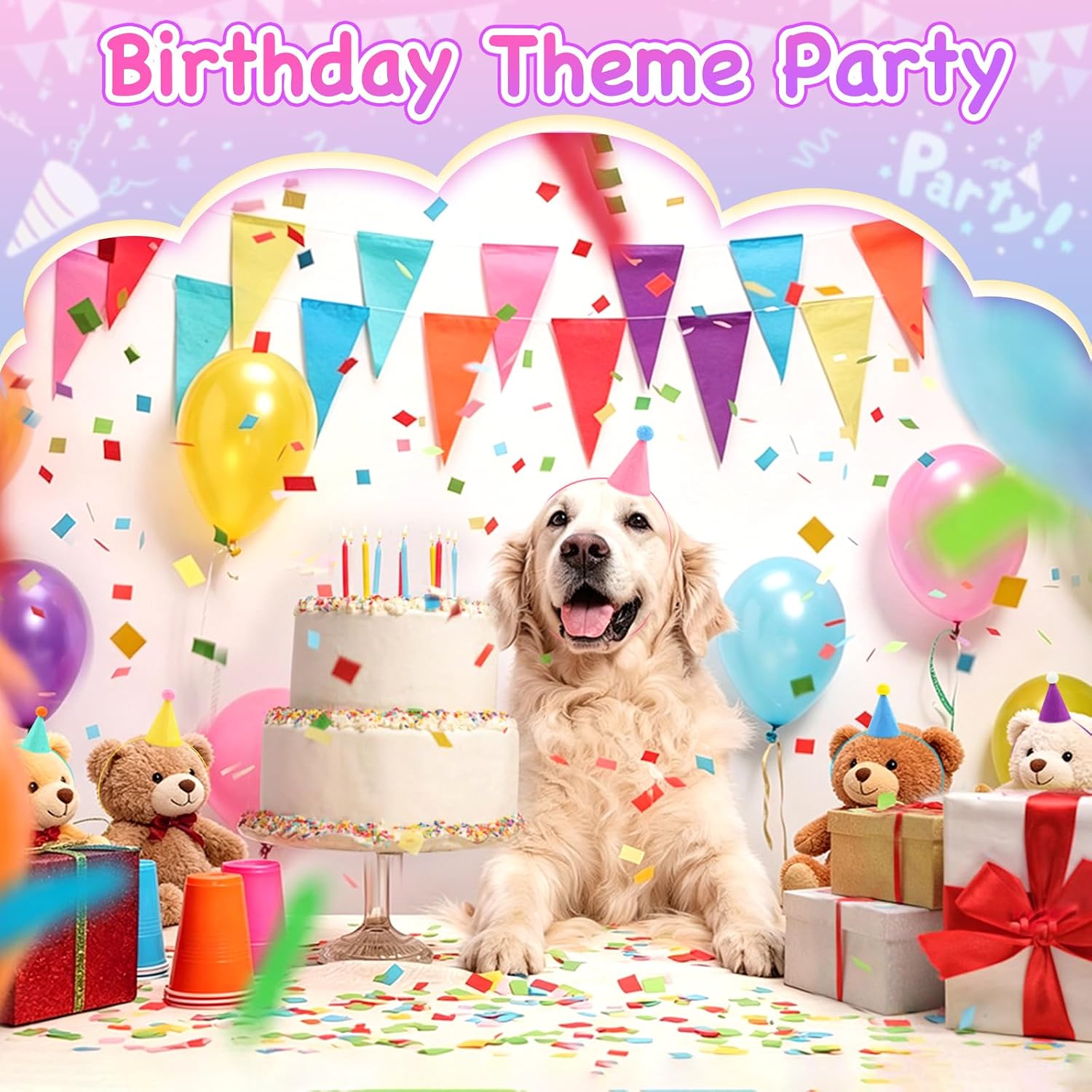6 Pcs Mini Party Hats for Stuffed Animals and Pet Birthday Parties