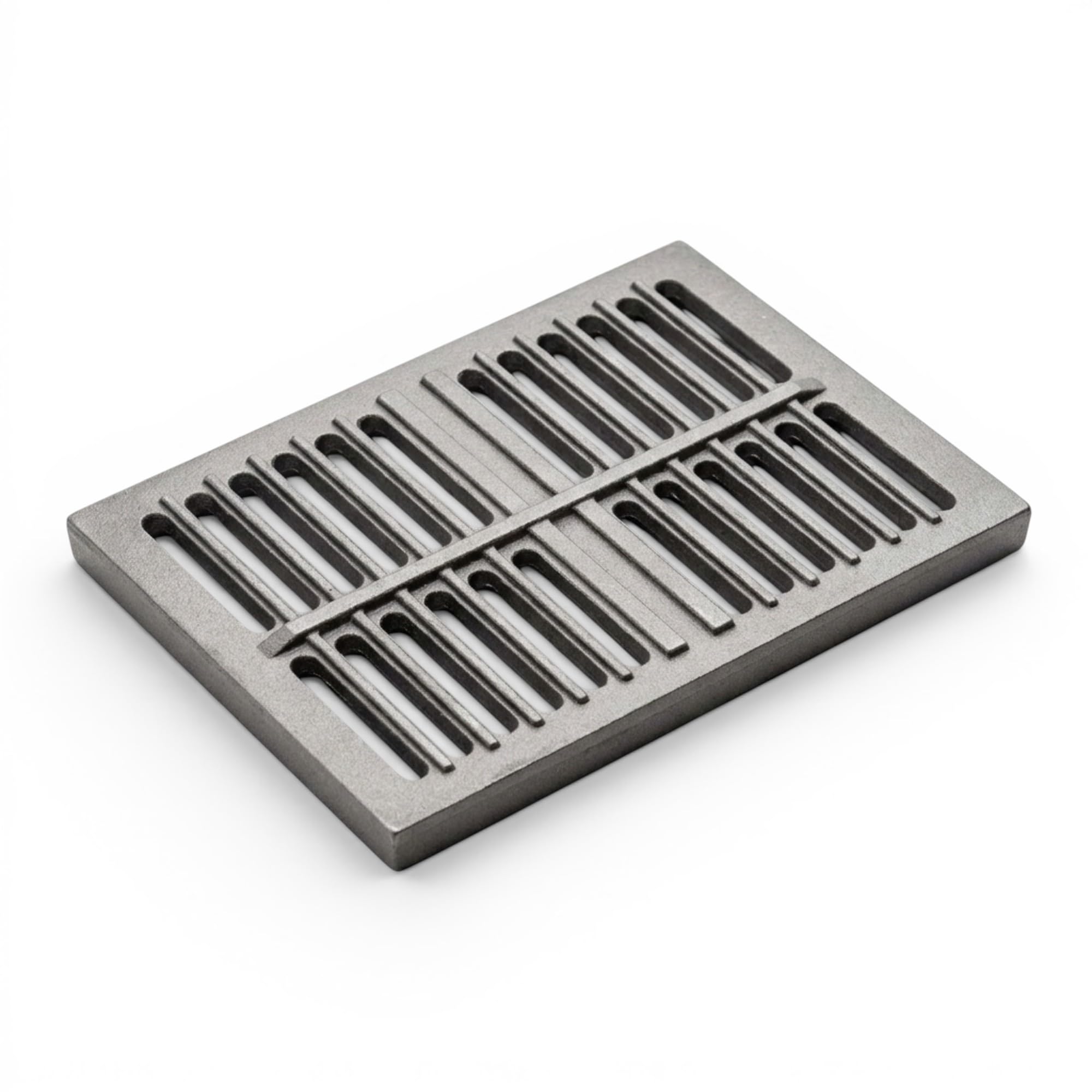 34 x 24,8 x 1 cm - Griglia in ghisa per raccolta cenere | Migliora il Tiraggio | Resistente ad Alte Temperature | Pulizia facile e sicura | Profilo centrale di rinforzo spessore 1,8 cm