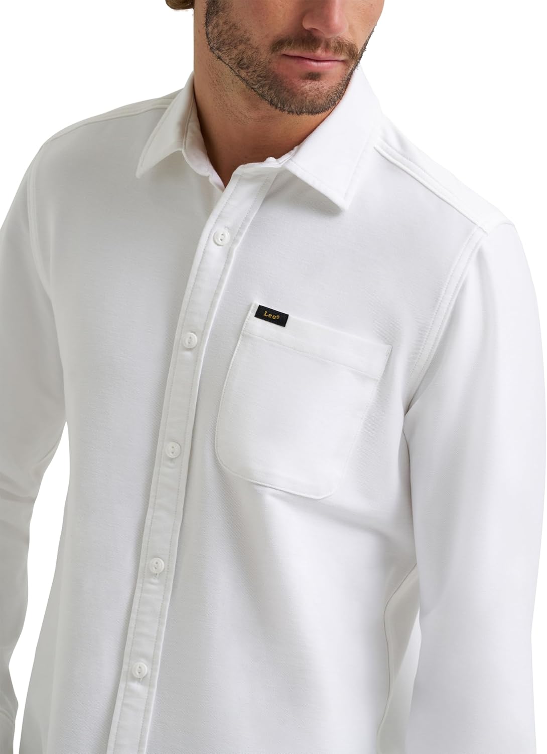 Lee Mens X Knit Long Sleeve All-Purpose 1 Pocket Shirt - Image 2